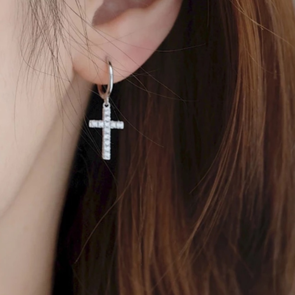 ⚡️Insta cross pendant necklace earrings - Picture 3 of 4